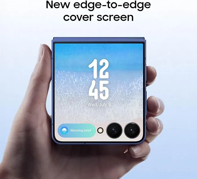 Samsung Galaxy Z Flip7 5G Foldable Smartphone 12GB RAM 256GB Storage – 6.9-inch Dynamic AMOLED 2X Display, FlexWindow Cover Screen, Dual Camera, 4300mAh Battery, Galaxy AI Features 3