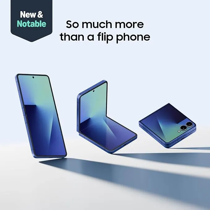 Samsung Galaxy Z Flip7 5G Foldable Smartphone 12GB RAM 512GB Storage – 6.9-inch Dynamic AMOLED 2X Display, FlexWindow Cover Screen, Dual Camera, Galaxy AI Features, 4300mAh Battery