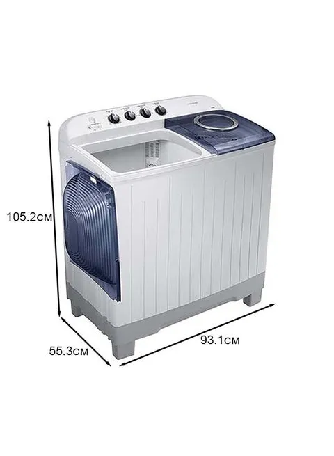 Samsung Top Load Semi-Automatic Twin Tub Washing Machine WT12J4200MB/GU 12kg (Light Grey) 2