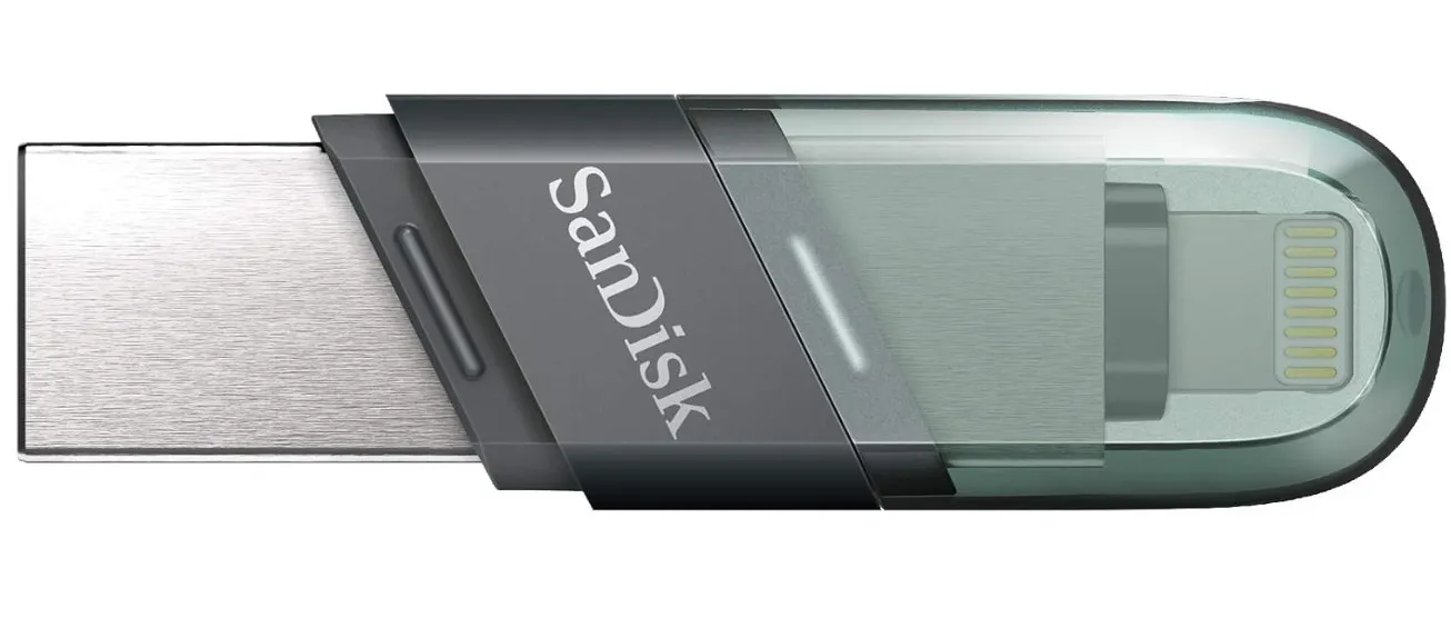 Sandisk 256GB Ixpand Flash Drive Flip Usb 3.1 Gen 1 For Iphone/Ipad Sdix90N 256G Gn6Nn, Green, Gn6Ne