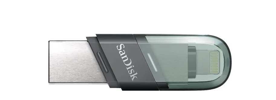Sandisk iXpand Flash Drive With Lightning USB 3.1 128GB Grey/Green SDIX90N-128G-GN6NE