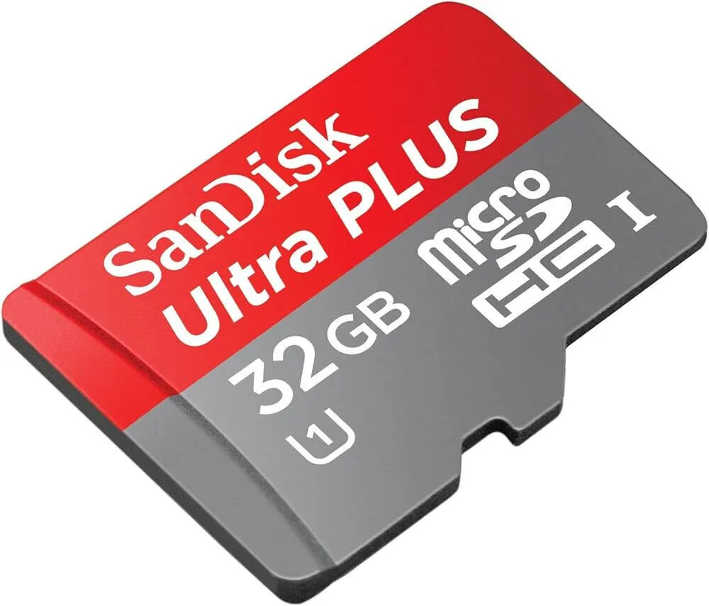 SANDISK MEMORY CARD MICRO SD ULTRA PLUS WITH ADAPTER 130MB/S (SDSQUB3-032G-ATGIA) 32GB 3