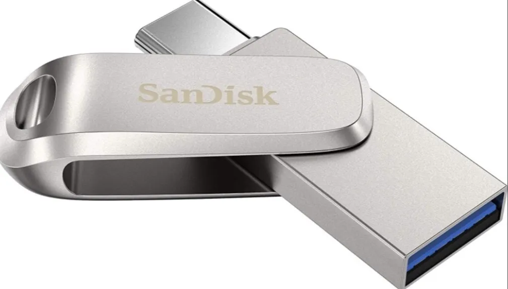 SanDisk Ultra 128GB Dual Luxe USB Type-C, Type-A, Speed Up to 150Mbps, Premium Metal Design | SDDDC4-128G-G46 3