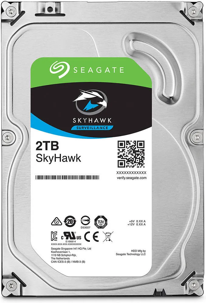 SEAGATE SKYHAWK SURVEILLANCE DRIVE 2TB HDD - ST2000VX017