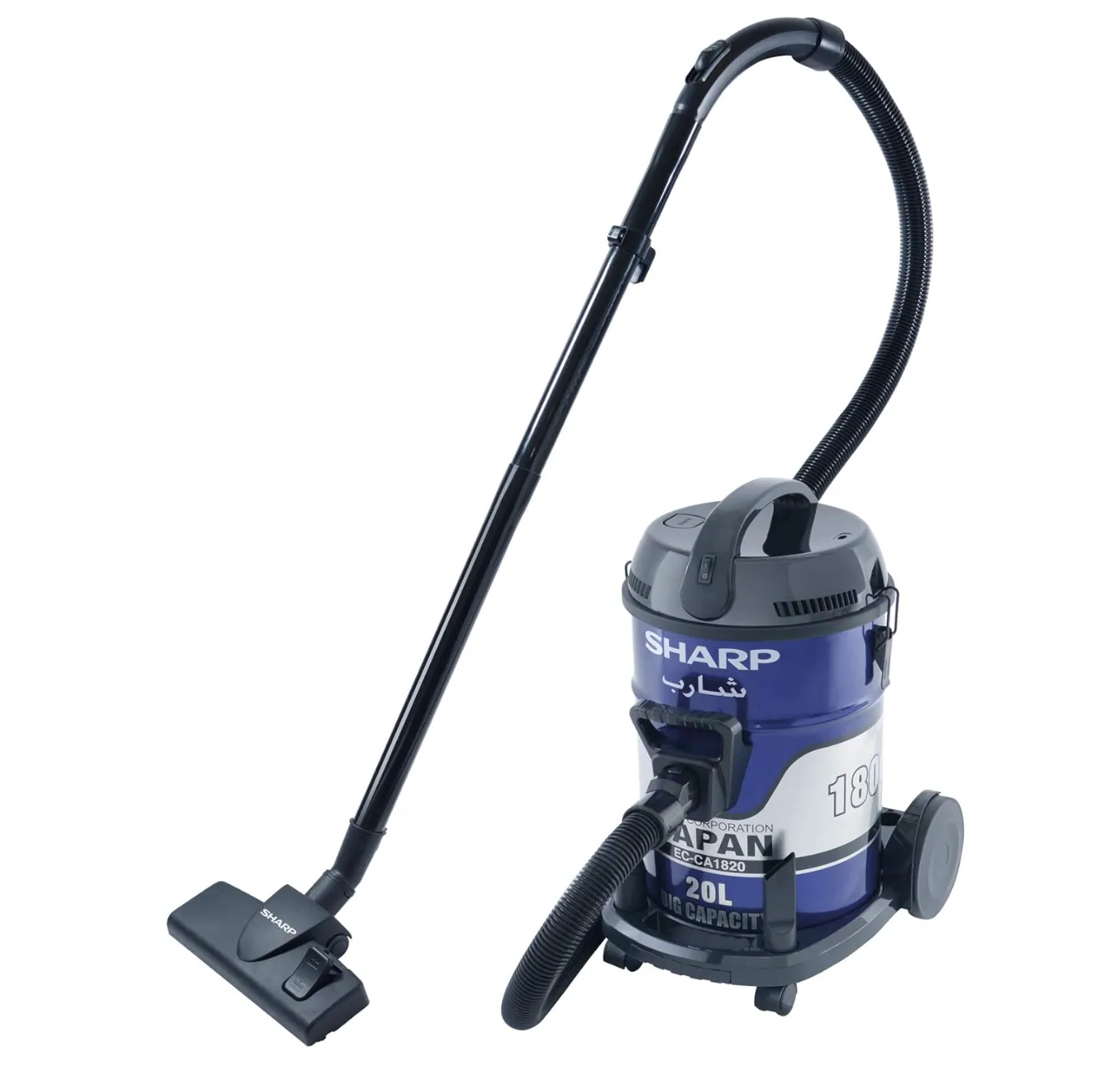 SHARP 18L 1800W DRUM/BARREL 100% COPPER MOTOR VACUUM CLEANER EC-CA1820-Z BLUE