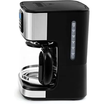 Sharp 950W 15 Cup 12 Hours Programmable Coffee Maker with 1.8L Glass Keep Warm Feature for Drip Coffee HMDX41S3 1.8 L 950 W HM-DX41-S3 Black 2