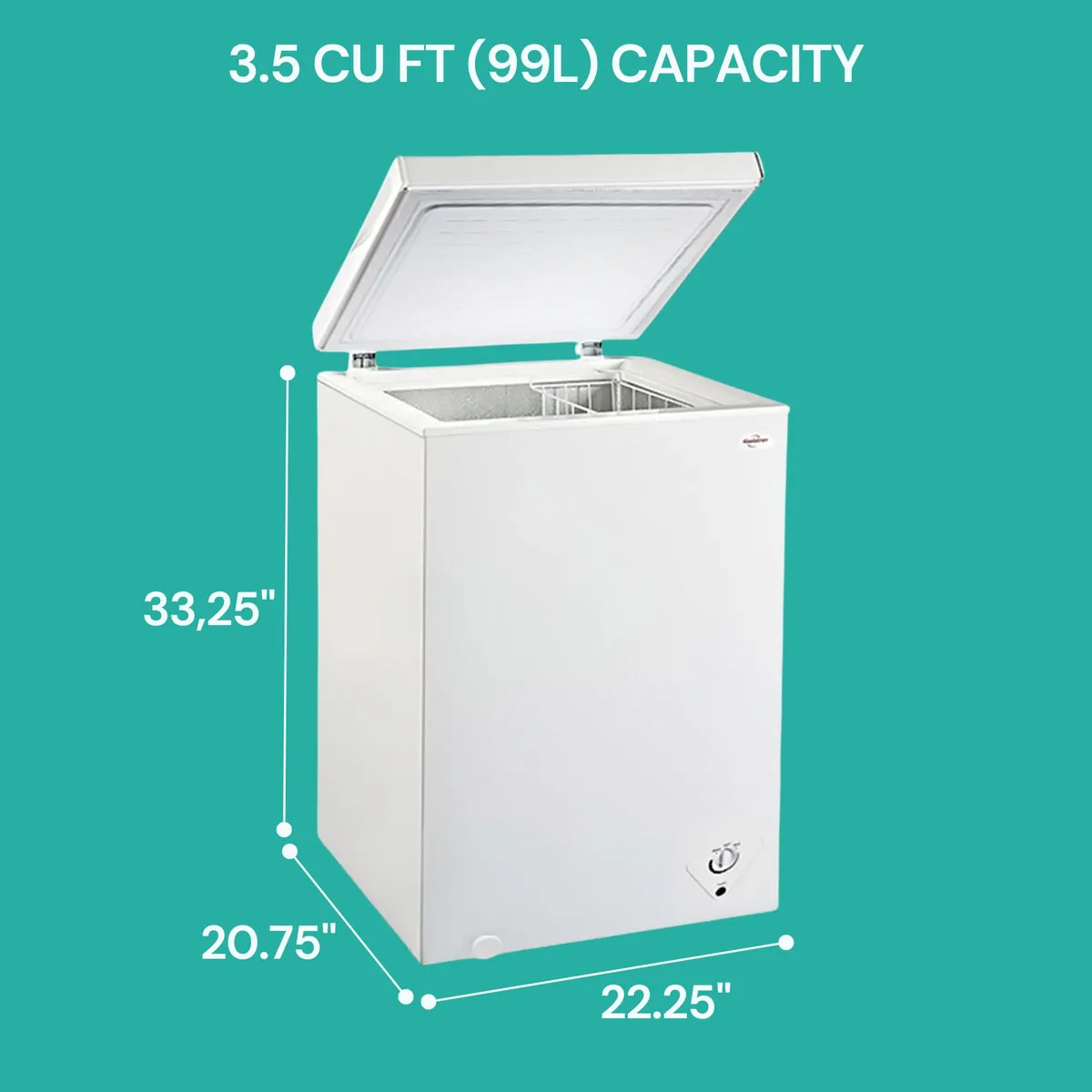 shinwey Chest Freezer 99Liters SHWCF35W 4
