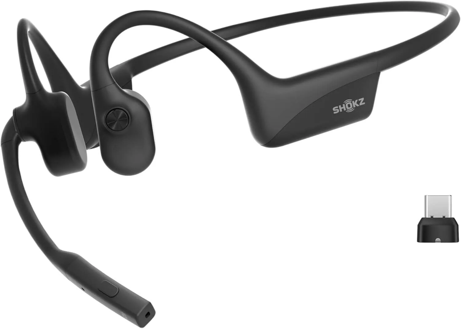 SHOKZ HEADSET OPENCOMM 2 (2025) BONE CONDUCTION BLUETOOTH BLACK
