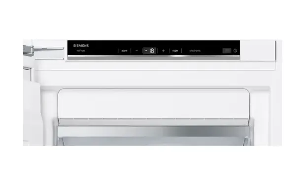 Siemens iQ500 Built-In Upright Freezer GI81NAEE0M, 235L Gross / 212L Net Capacity, No Frost, superFreezing, varioZone, 5 Drawers, 2 Freezer Flaps, 120W, Flat Hinge, White, 3-Year Warranty