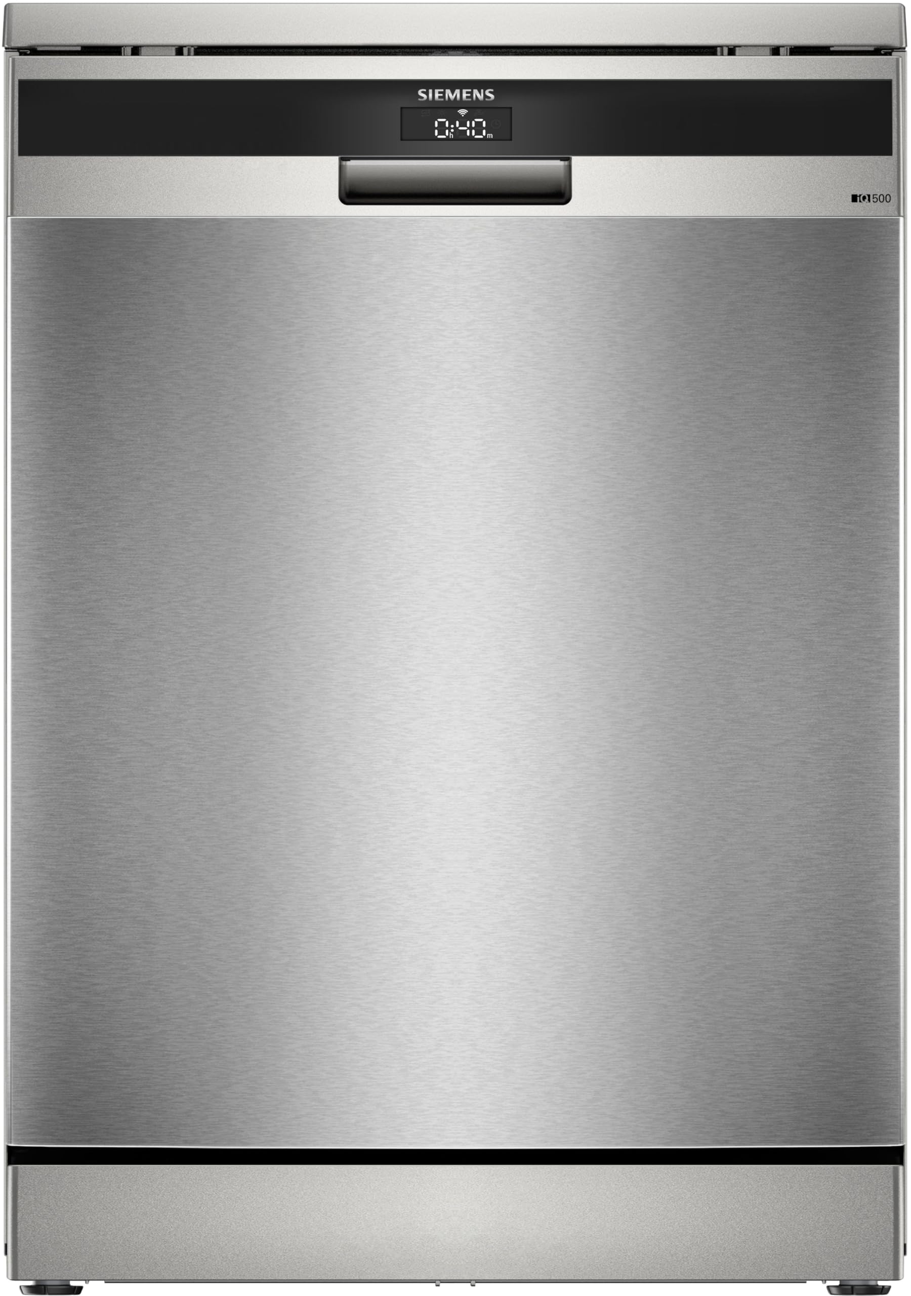 Siemens iQ500 Freestanding Dishwasher, 14 Place Settings, 60cm, Home Connect, 7 Programs, varioFlex Baskets, varioDrawer, HygienePlus, varioSpeed Plus, 44dB, Brushed Steel Anti-Fingerprint – SN25HI76MM