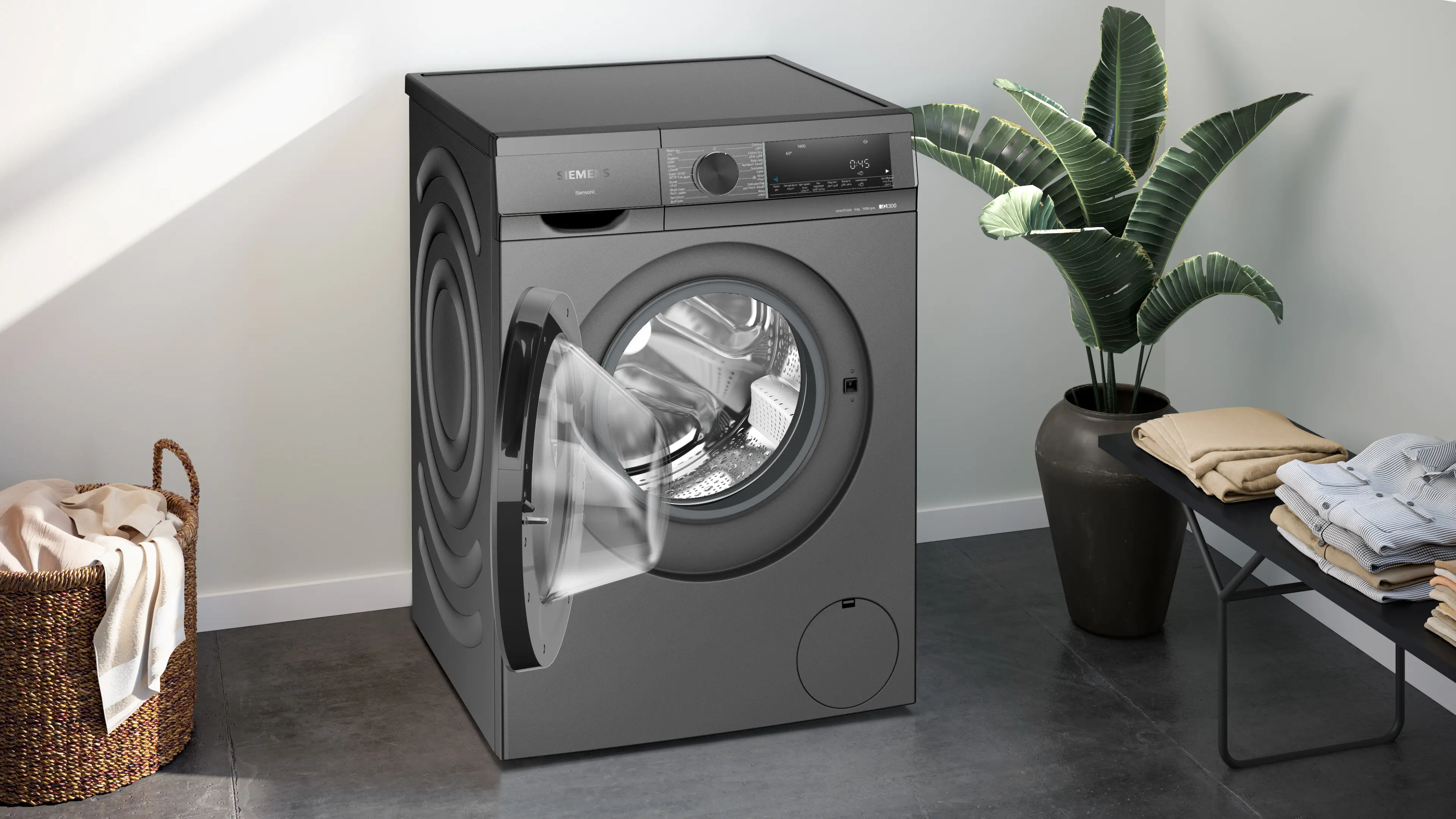 Siemens iQ700 Front Load Washing Machine WG44A1ZRGC 9kg (Silver/Graphite) 3