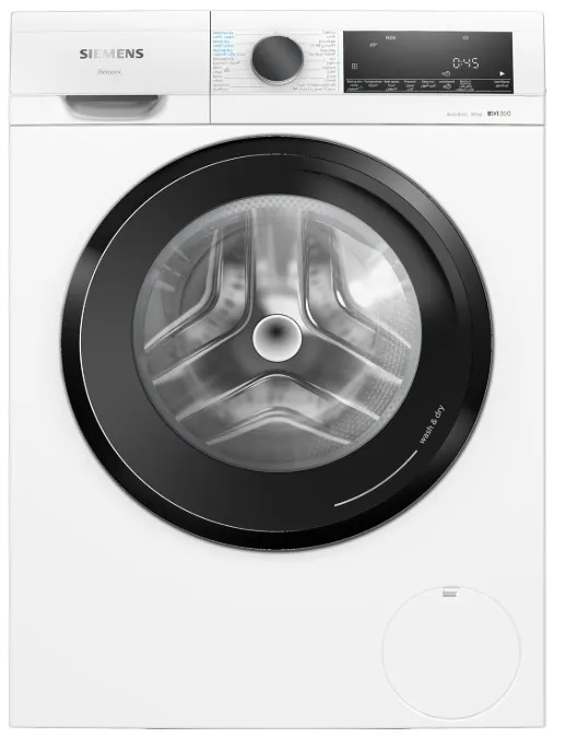 Siemens WN44A200GC iQ300 Fully Automatic Washer Dryer 9kg Wash / 5kg Dry, Inverter Motor, SpeedPack L, HygieneCare, iSensoric Technology, White