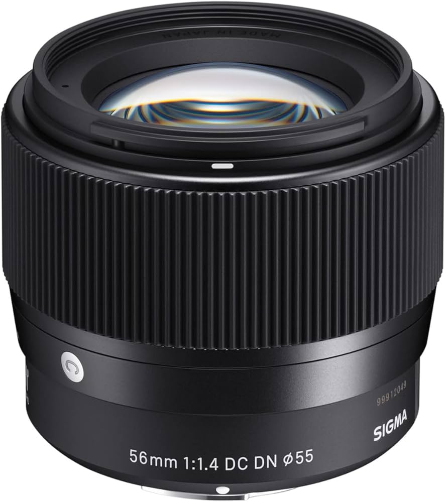 Sigma 56mm F1.4 DC DN Contemporary Prime Lens for Canon RF-Mount APS-C Cameras, Fast F1.4 Aperture, High-Speed Autofocus & 9-Blade Rounded Diaphragm – Black