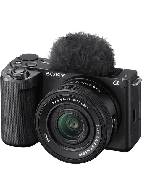 Sony Alpha ZV-E10 II Kit APS-C Interchangeable Lens Vlog Camera with 16-50mm Lens 26MP Black UAE Model