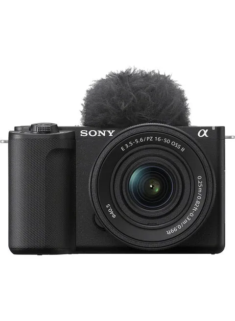 Sony Alpha ZV-E10 II Kit APS-C Interchangeable Lens Vlog Camera with 16-50mm Lens 26MP Black UAE Model