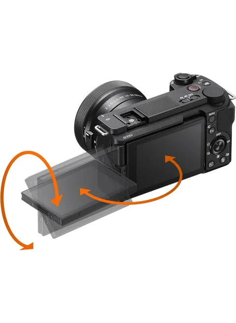 Sony Alpha ZV-E10 II Kit APS-C Interchangeable Lens Vlog Camera with 16-50mm Lens 26MP Black UAE Model 3