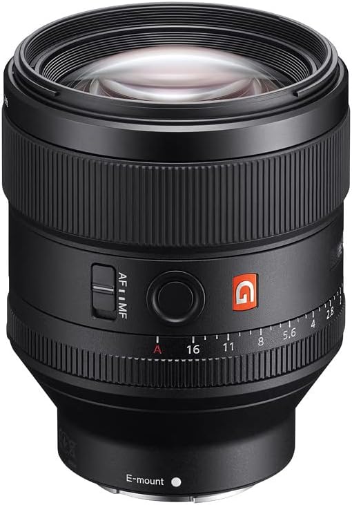 Sony FE 85mm F1.4 GM Full-Frame G Master Prime Lens, 11-Blade Circular Aperture, Nano AR Coating & Dust/Moisture-Resistant Design – SEL85F14GM, Black