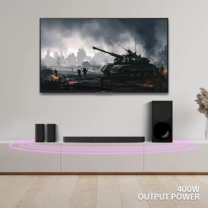 Sony HT-S20R 5.1 Channel Surround Sound Bar with Wired Subwoofer, Bluetooth & Dolby Digital, HT-S20R (Black) 5