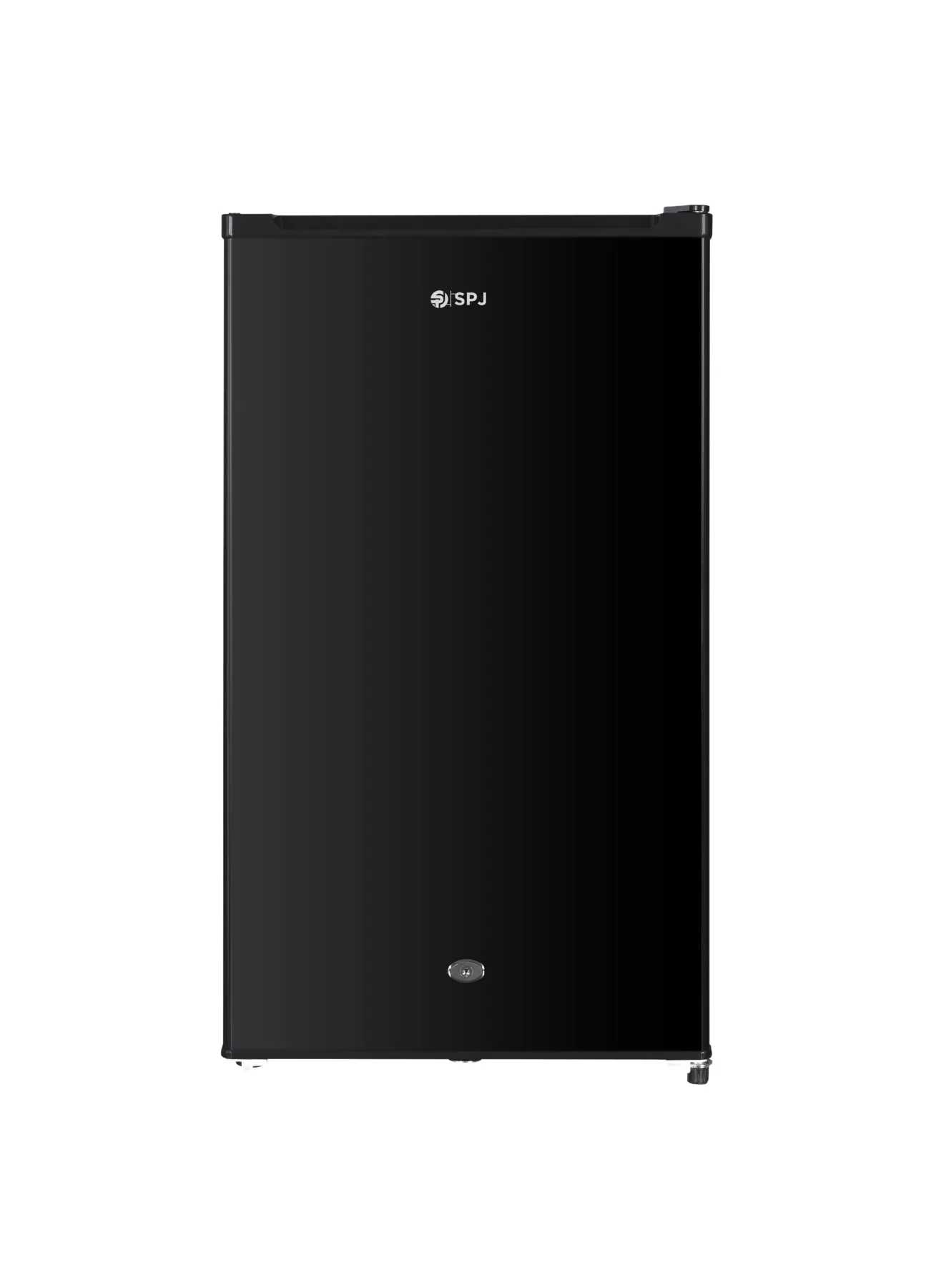 SPJ Single Door Refrigerator – SPJ-RF-BLT129C 93L Direct Cooling Refrigerator with Powerful Compressor, Adjustable Glass Shelves, LED Interior Light, Crisper Drawer, Ice & Egg Tray, Lock & Key and Black Finish