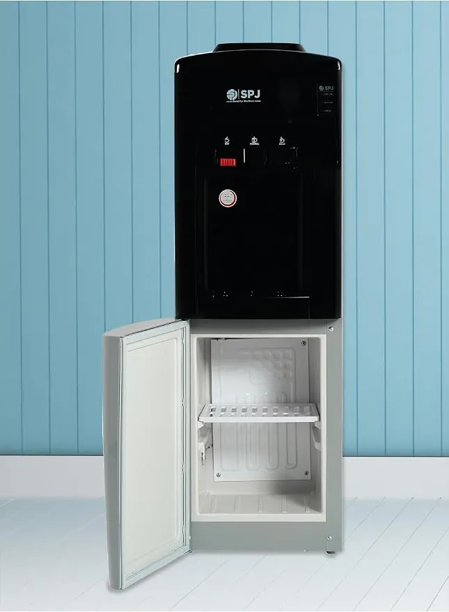 SPJ Water Dispenser Without Refrigerator – WDBLR-CN003 Top Loading Water Dispenser with Hot, Cold & Normal Water Options, 16L Cabinet, Compressor Cooling, Child Lock, Anti-Bacterial Material & Low Noise Design 3
