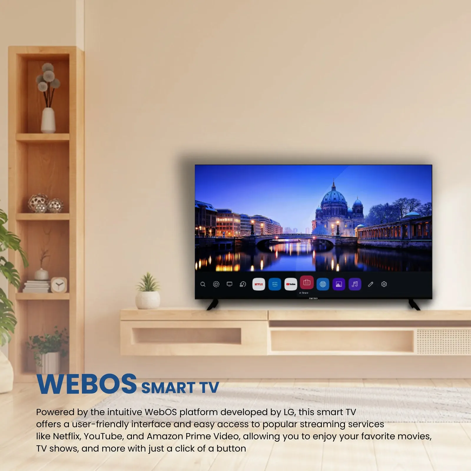 Star Track 55 Inch 4K LED Television – ST55KLG2200-WEBOS Smart TV with webOS Hub, Ultra HD Display, HDR Support, Magic Remote, Bluetooth, WiFi, Netflix, YouTube & Bezel-Less Design 5