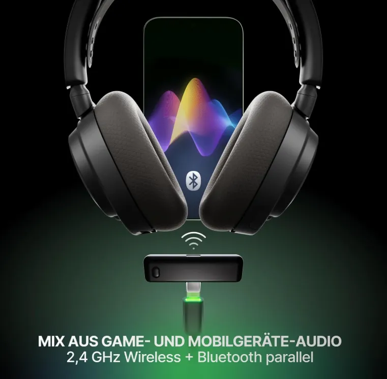 SteelSeries Arctis Nova 7X Wireless Gen 2 Xbox Gaming Headset - Real-Time App Control - 50+ HR - Neodymium Magnetic Drivers - Mixable 2.4GHz/Bluetooth - Xbox, PC, PS5/PS4, Switch 1/2, Mobile 4