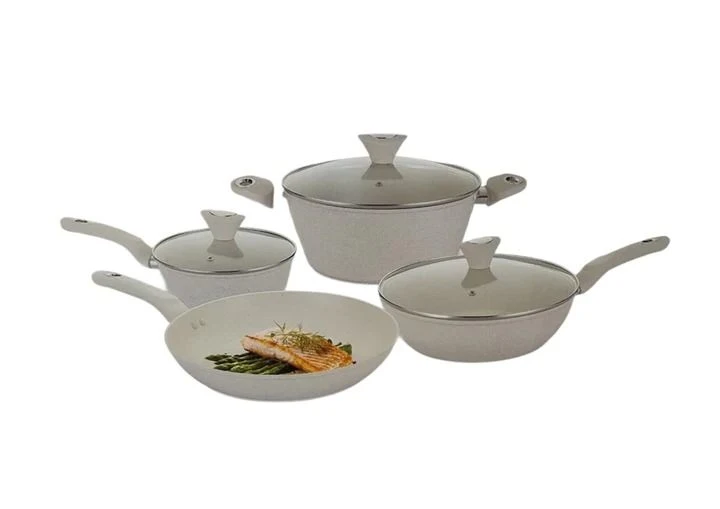 StoveWell Cookware Set White 7Pcs MU2502