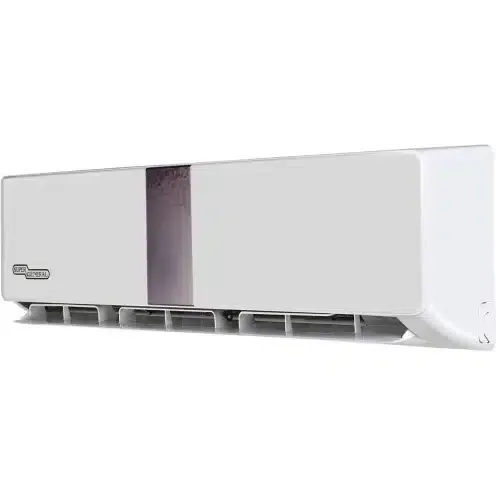 Super General 1.5 Ton (20000 BTU) Piston Split Air Conditioner With Reciprocating Compressor, T3 Climate, R410A Refrigerant, Jet Cool, Gold Fin, 4 Way Swing, Turbo Mode, Follow Me Function, Auto Leakage Detection, Self Clean, High Density Filter, Digital Display & Sleep Mode SGS191AE1 White 3