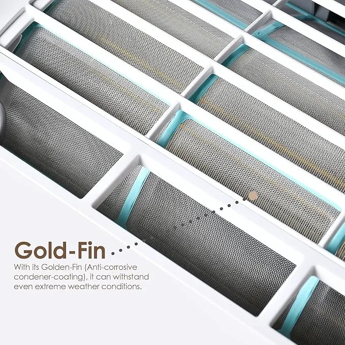 Super General 1.5 Ton (20000 BTU) Piston Split Air Conditioner With Reciprocating Compressor, T3 Climate, R410A Refrigerant, 4 Way Swing, Jet Cooling, Gold Fin, Auto Leakage Detection, Follow Me Function, Self Clean, High Density Filter & Hidden Display SGS191CN White 4