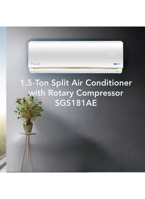 Super General 1.5 Ton Split AC With Rotary Compressor R410A Gas Auto Restart & Sleep Mode SGS181AE White 2