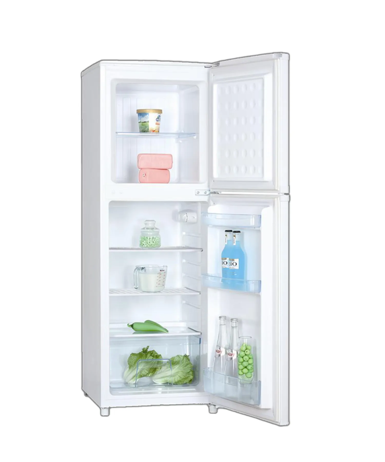 Super General 175 Liters Compact Double Door Refrigerator Freezer SGR175HE Reversible Door Tropical Compressor White