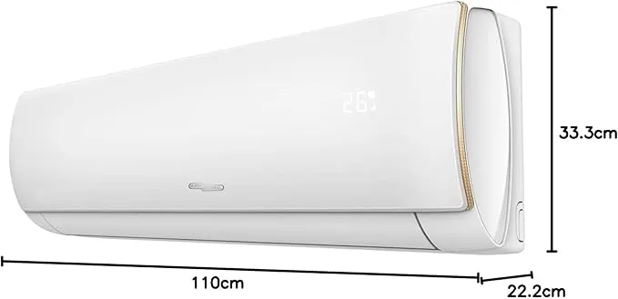 Super General 2.0 Ton (25000 BTU) Inverter Split Air Conditioner With Inverter Compressor, T3 Climate, R410A Refrigerant, 4 Way Swing, Turbo Mode, Eco Mode, Gold Fin, I Feel Function, Sleep Mode, Auto Restart & Hidden Display SGS241I White