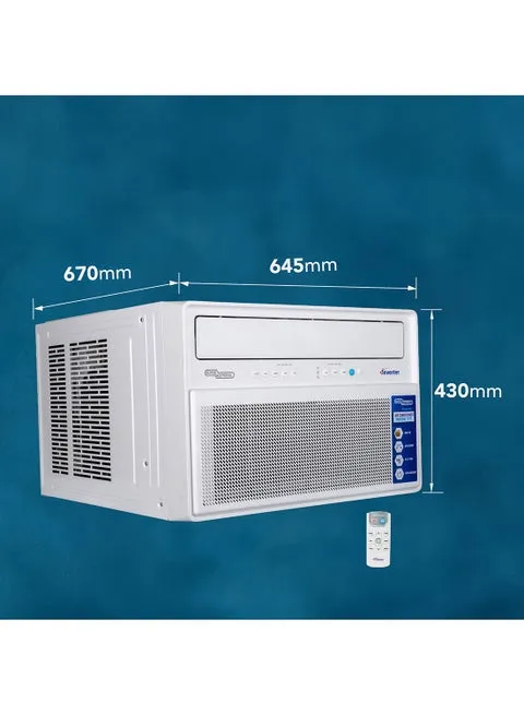 Super General 2.0 Ton Inverter Window Air Conditioner With T3 Inverter Compressor, R410A Refrigerant, Gold Fin, 6-in-1 Filter & Auto Swing SGA24i White 3