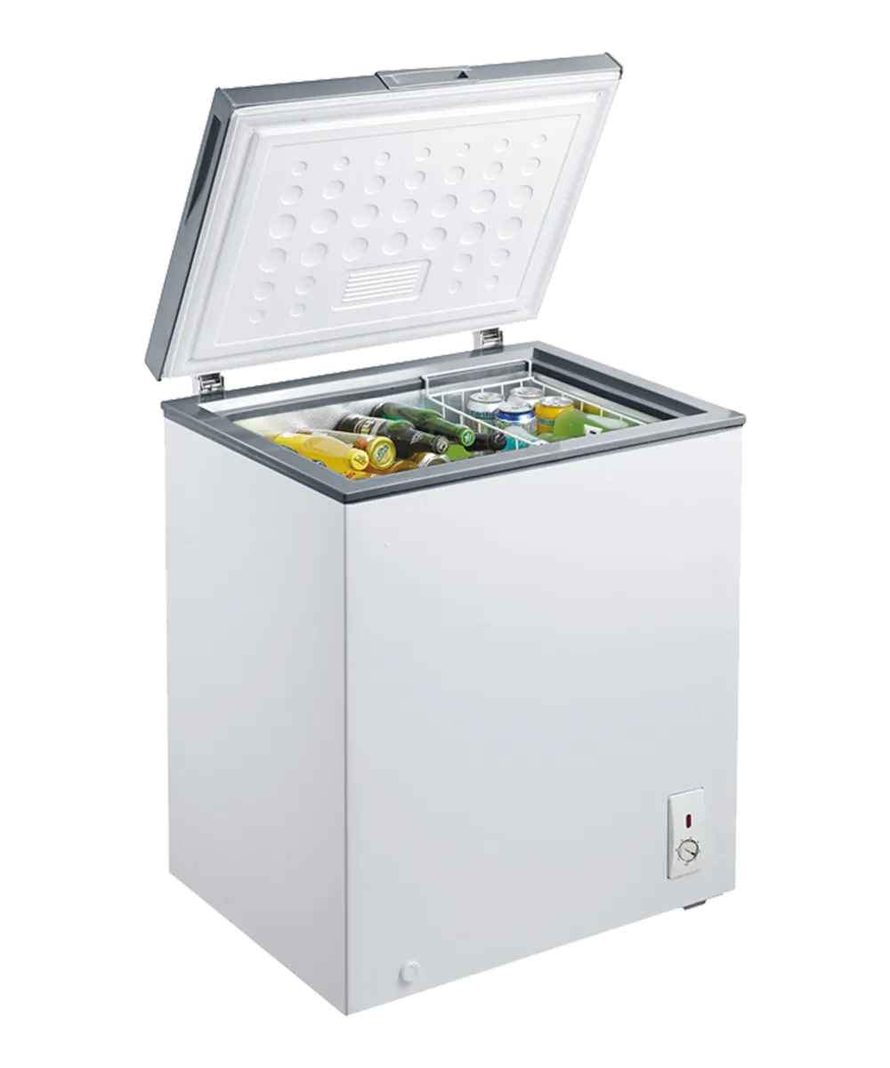 Super General 200L Chest Freezer – SGF222HM(S) Single Door Deep Freezer with Aluminum Lining, R600a Refrigerant, Lock & Key, Storage Basket & Castor Wheels