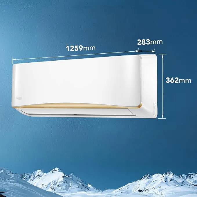 Super General 3.0 Ton (31400 BTU) Rotary Split Air Conditioner With Rotary Compressor, T3 Climate, 4 Way Swing, Turbo Mode, Gold Fin, Eco Mode, Follow Me Function & Hidden Display SGS366AE White 2