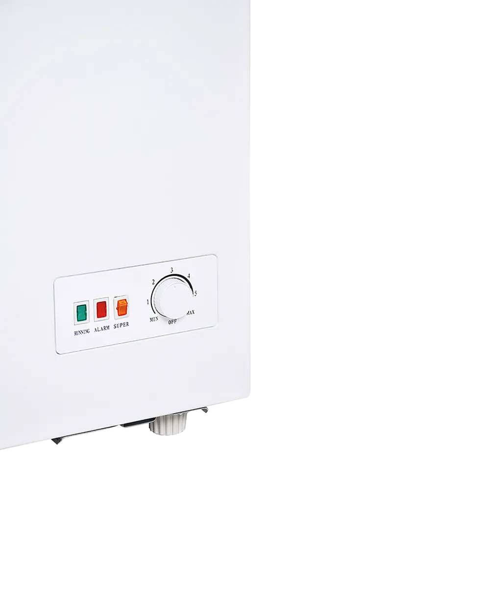 Super General 440L Chest Freezer – SGF444HE Single Door Deep Freezer with Aluminum Lining, R134a Refrigerant, Lock & Key, Storage Basket, Lamp & Castor Wheels 4
