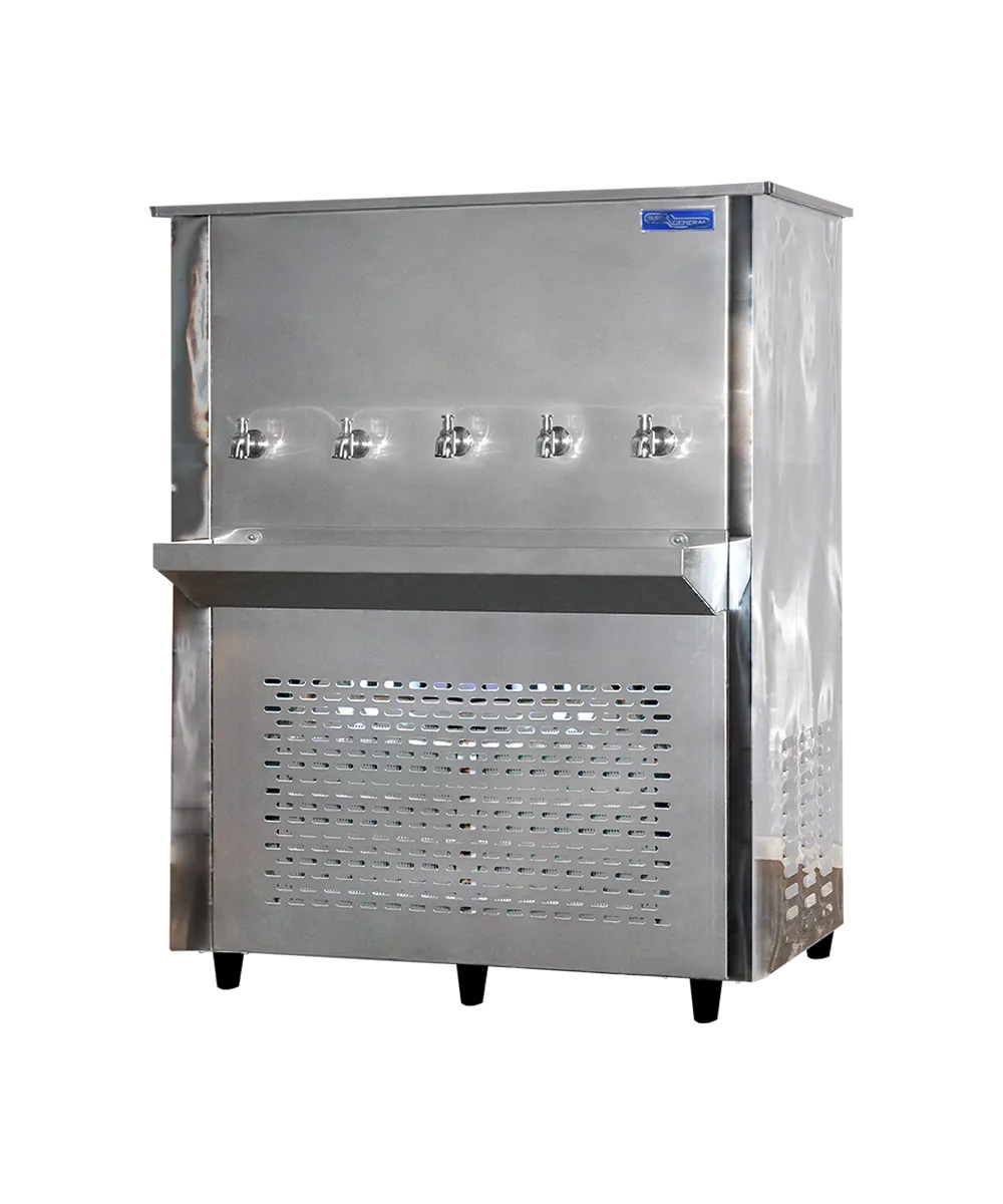 Super General 5-Tap Water Cooler 125 Gallon SGCL125T5 Silver