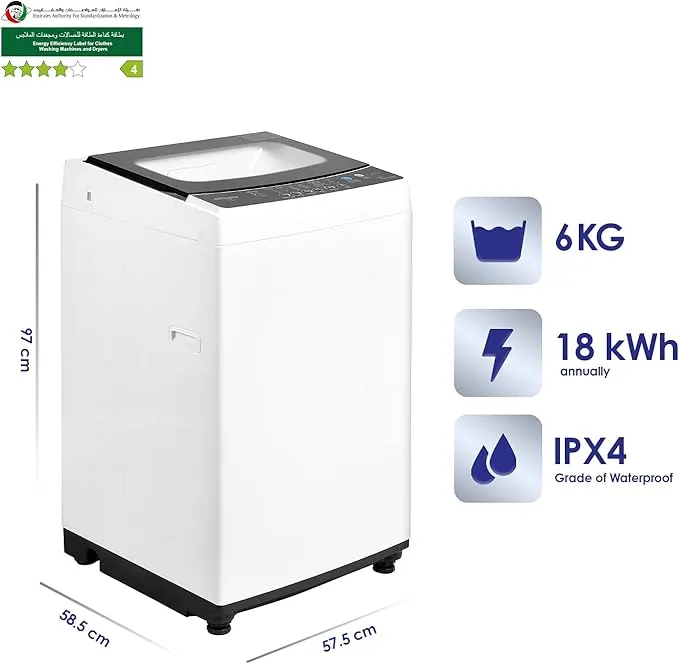 Super General 6KG Fully Automatic Top Load Washing Machine – SGW622 3