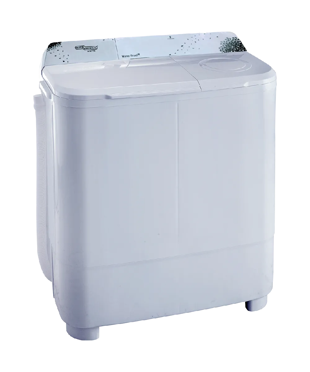 Super General 7Kg Twin-Tub Semi-Automatic Washing Machine Top Load Washer With Lint Filter & Spin Dry SGW75 White/Blue 4