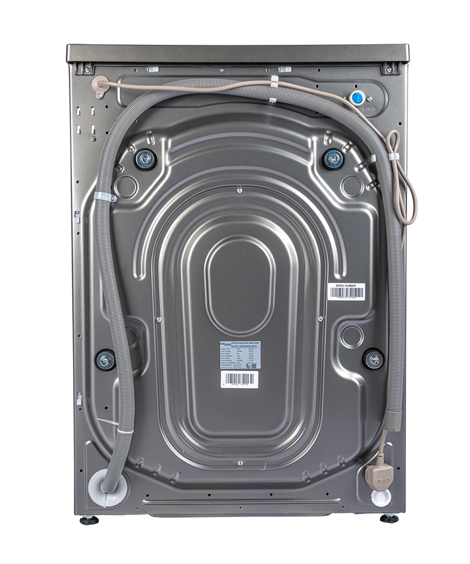 Super General 8KG Front Load Fully Automatic Washing Machine With 1400 RPM, 15 Wash Programs, BLDC Inverter Motor, Built-In Heater, Quick Wash & LED Display SGW8250NLEDS Silver 4
