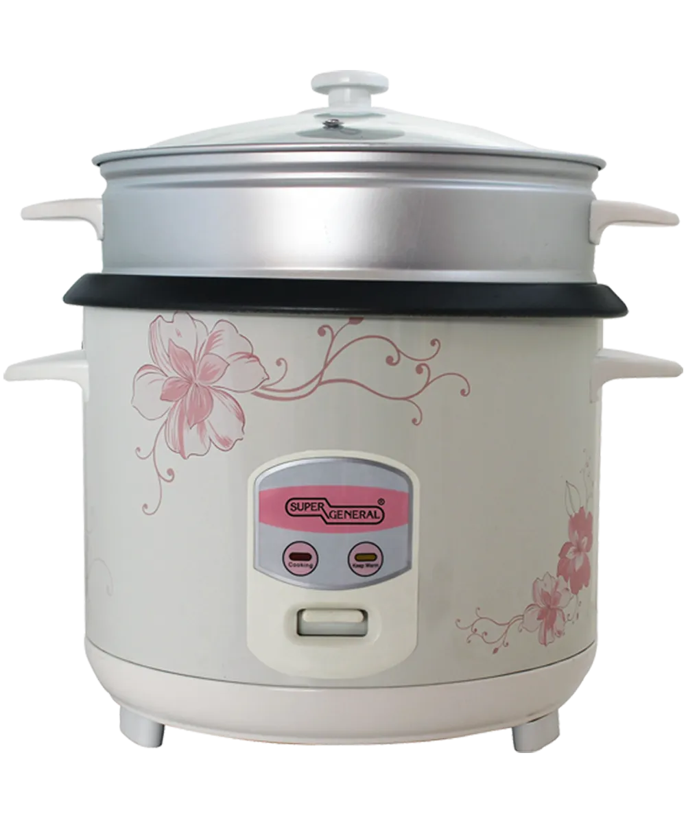 Super General Electric Rice Cooker 3L 900W SGRC30W White
