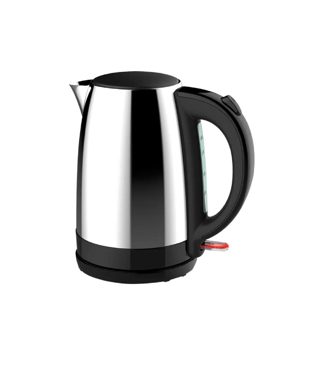 Super General SGK217SS Electric Kettle 1.7L 2200W Stainless Steel Water Boiler with Automatic Lid Opening, Strix Controller, 360° Swivel Base, Silver