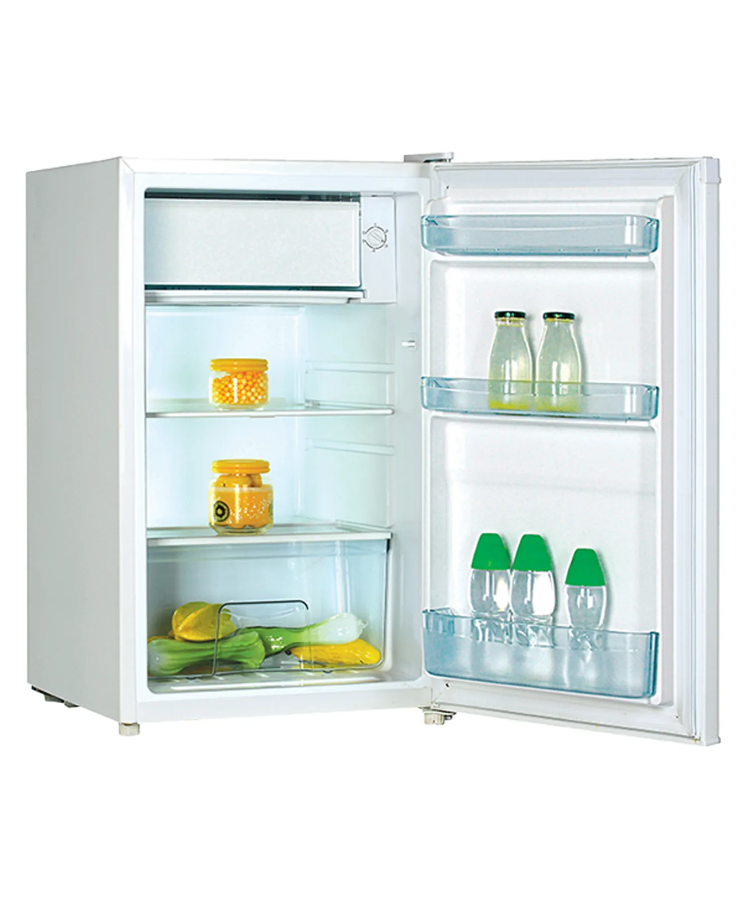 Super General SGR060H 140L Single Door Refrigerator, Compact Defrost Refrigerator with Adjustable Wire Shelves, Lock & Key, R134a Refrigerant, White Finish 2