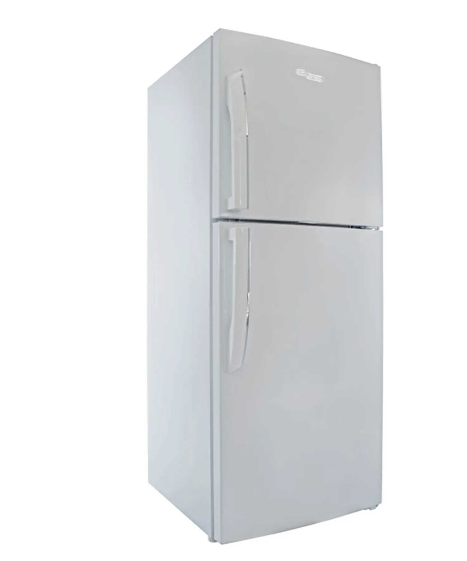 Super General SGR255E 255L Top Mount Refrigerator, No Frost Double Door Refrigerator with Electronic Temperature Control, Reversible Door, Adjustable Glass Shelves, R600a Refrigerant, White