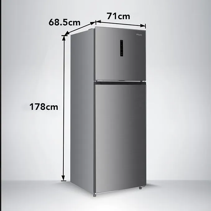 Super General SGR515IE 510L Top Mount Refrigerator, Inverter Compressor No Frost Double Door Refrigerator with Digital Display, Tempered Glass Shelves, LED Lighting, Inox Finish 3