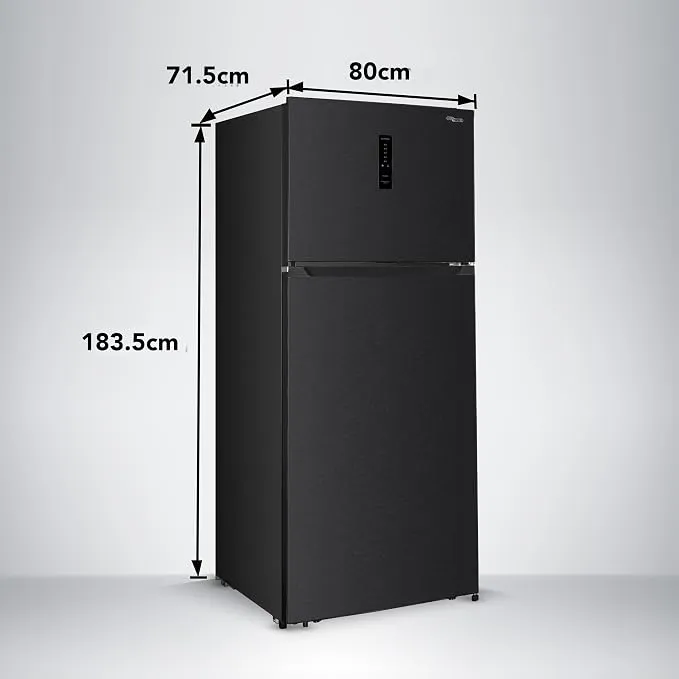 Super General SGR715IE 700L Top Mount Refrigerator, Inverter Compressor No Frost Double Door Refrigerator with Digital Temperature Display, Twist Ice Maker, Chiller Zone, Humidity Control Crisper, LED Lighting, Silver