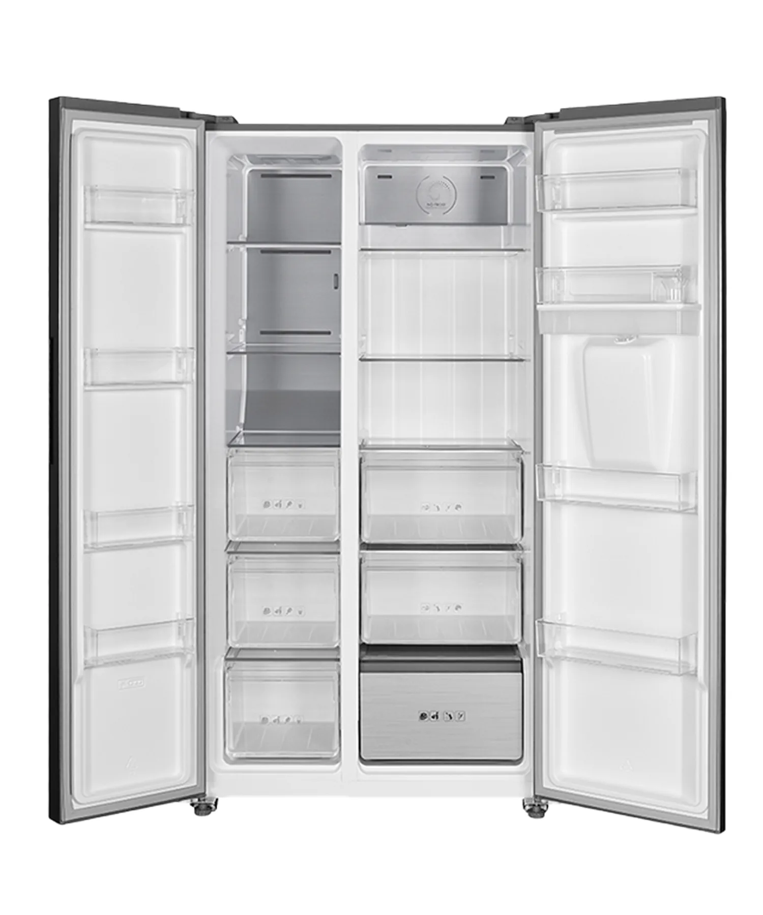 Super General SGR880SBSE 880L Side By Side Refrigerator, Inverter Compressor No Frost Refrigerator with Digital Control, Multi-Flow Air System, LED Lighting, Holiday Function, Quick Freezing, Inox Finish 2
