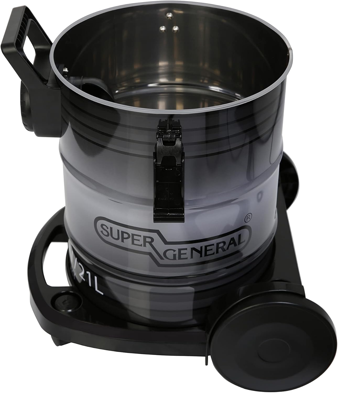 Super General SGVC-2001-WD Wet and Dry Vacuum Cleaner, 1600W Powerful Motor, 21L Dust Capacity, Strong Suction with Blower Function, Rust-Resistant Metal Drum, 360° Swivel Castors, Black – 1 Year Warranty 3