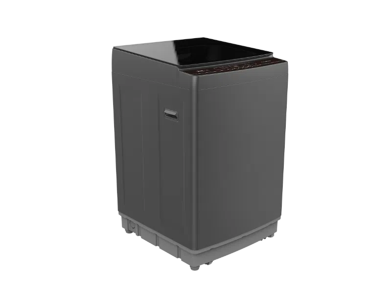 TCL 13KG Top Load Fully Automatic Washing Machine With Fuzzy Control, LED Display, Safety Lock, Even Wash Technology & Soft Close Glass Lid F113TLS Titanium Silver