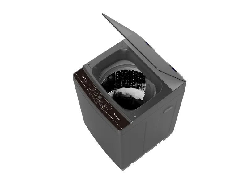 TCL 13KG Top Load Fully Automatic Washing Machine With Fuzzy Control, LED Display, Safety Lock, Even Wash Technology & Soft Close Glass Lid F113TLS Titanium Silver 4